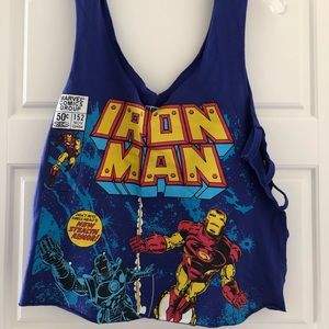 Iron Man crop tank